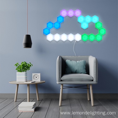 Decorative RGB Touch Sensitive Honeycomb Wall Light